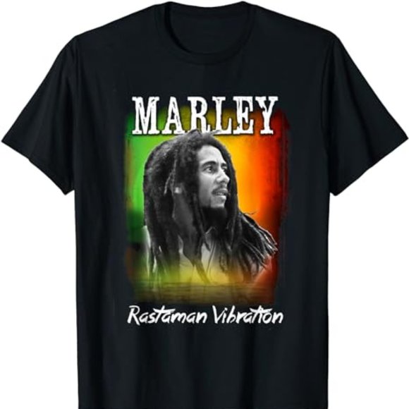 Bob Marley Rastaman Sunset T-Shirt - Picture 1 of 2